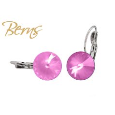 R34168 EARRINGS FR. GALAXY I-ORCHID 12MM SS