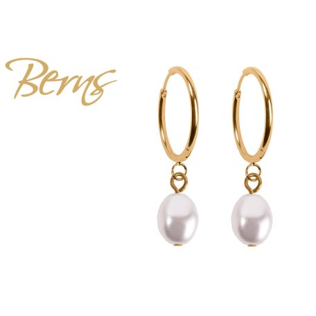 R34206 EARRINGSIKA DOROTHEA WHITE GO