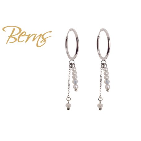 R34223 EARRINGS AURA WHITE SS