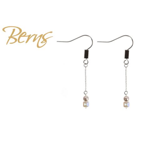 R34229 EARRINGS ELODIE WHITE-AB SS