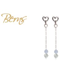 R34236 EARRINGS ELINA LTBLUE-LTAZORE SS