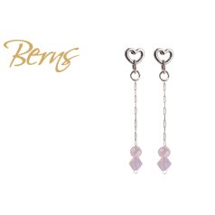 R34237 EARRINGS ELINA LTROSE-ROSE.W.OPAL SS