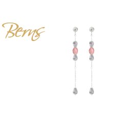 R34251 EARRINGS GLORY RPEACH-GREY SS