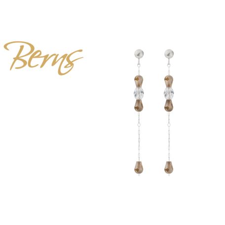 R34252 EARRINGS GLORY CRY-LATTE SS