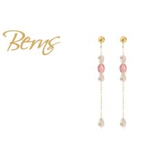 R34259 EARRINGS GLORY RPEACH-CREAM GO