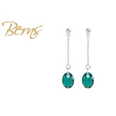 R34266 EARRINGS TILLY EMERALD SS