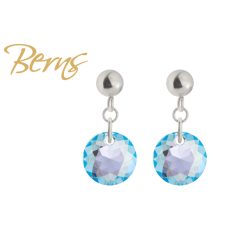 R34278 EARRINGS LETICIA R-AQUA.SH SS