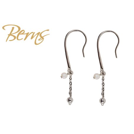 R34286 EARRINGS VALENTINA WHITE SS