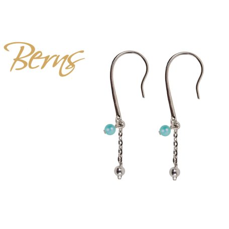 R34288 EARRINGS VALENTINA I.LTTURQUISE SS