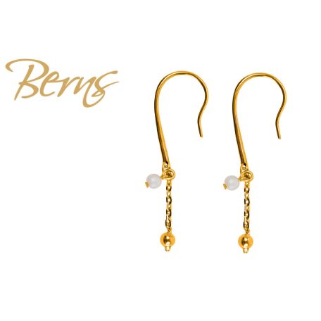 R34292 EARRINGS VALENTINA WHITE GO