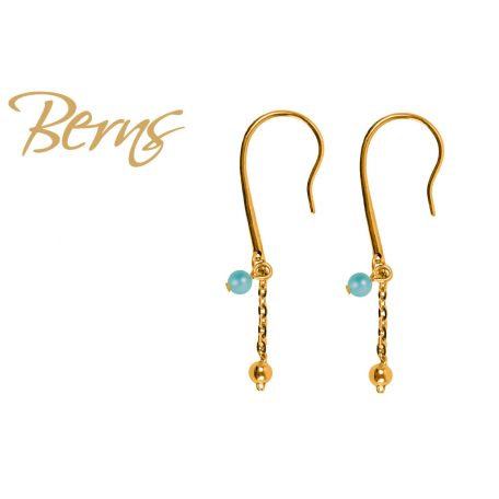 R34295 EARRINGS VALENTINA I.LTTURQUISE GO