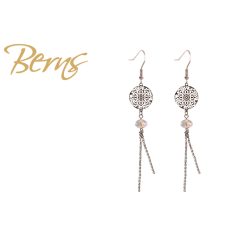R34307 EARRINGS MANDALA CRY.SH SS