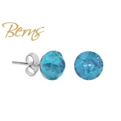 R34313 EARRINGS XIRIUS I-TEAL 8MM SS