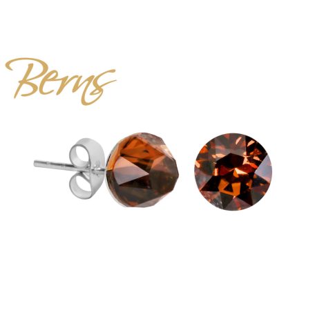 R34316 EARRINGS XIRIUS STOPAZ 8MM SS