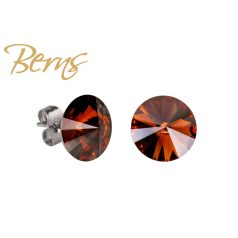 R34318 EARRINGS GALAXY STOPAZ 10MM SS