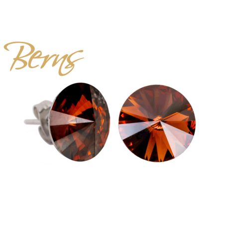 R34320 EARRINGS GALAXY STOPAZ 12MM SS