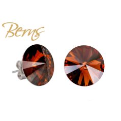 R34322 EARRINGS GALAXY STOPAZ 14MM SS