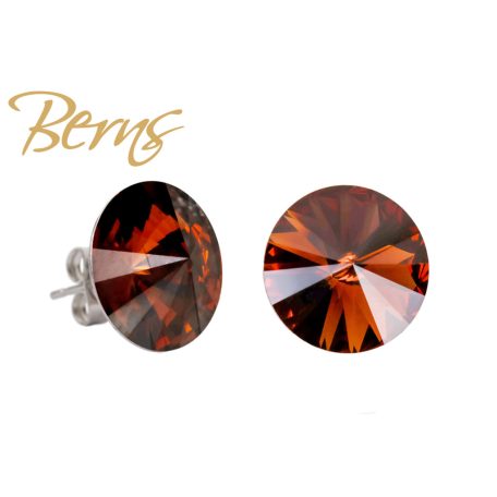 R34322 EARRINGS GALAXY STOPAZ 14MM SS