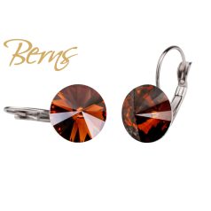 R34327 EARRINGS FR. GALAXY STOPAZ 12MM SS