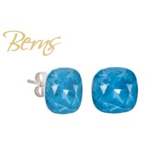 R34340 EARRINGS YLA I-TEAL 12MM SS