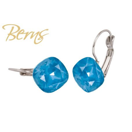 R34349 EARRINGS FR. YLI I-TEAL 10MM SS