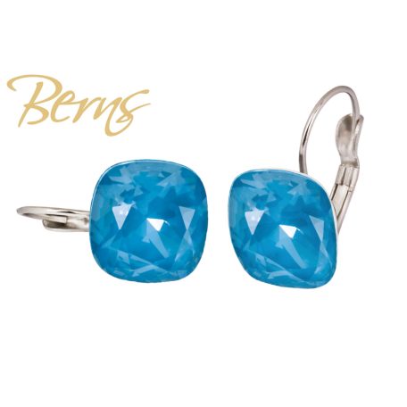 R34352 EARRINGS FR. YLA I-TEAL 12MM SS