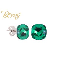 R34359 EARRINGS YLA MGREEN 10MM SS