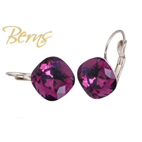 R34390 EARRINGS FR. YLI AMETHYST 12MM SS