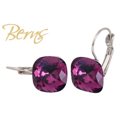 R34391 EARRINGS FR. YLA AMETHYST 10MM SS