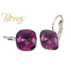 R34392 EARRINGS FR. YLA AMETHYST 12MM SS