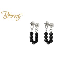 R34419 EARRINGS LIORA MBLACK SS