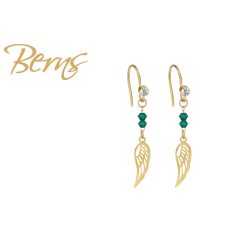 R34432 EARRINGS MISTRAL EMERALD GO