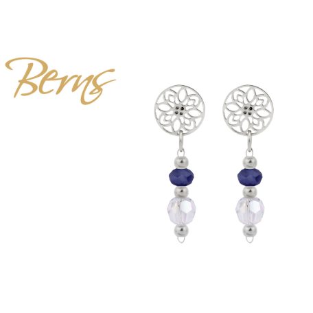 R34437 EARRINGS ROSELLE NAVY SS