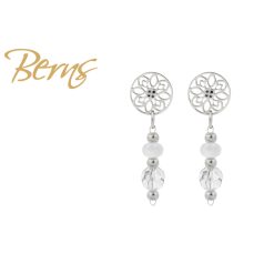 R34438 EARRINGS ROSELLE WHITE-CRY SS