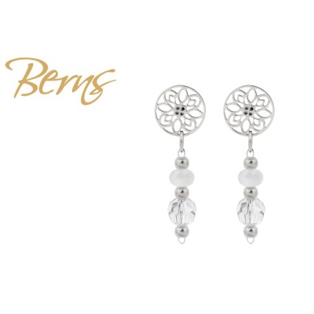R34438 EARRINGS ROSELLE WHITE-CRY SS