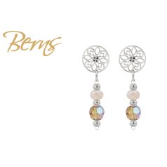 R34439 EARRINGS ROSELLE BEIGE SS