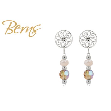 R34439 EARRINGS ROSELLE BEIGE SS