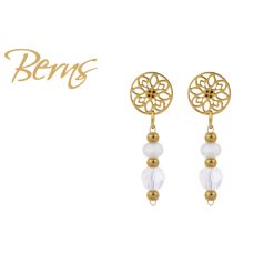 R34448 EARRINGS ROSELLE WHITE GO