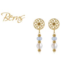 R34449 EARRINGS ROSELLE LTBLUE GO