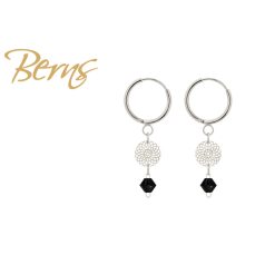R34468 EARRINGS FLORIN JET SS