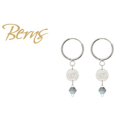 R34472 EARRINGS FLORIN AB.SATIN SS