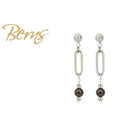 R34485 EARRINGS DORELL BROWN SS