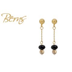 R34497 EARRINGS MIRIANA VGOLD-JET GO