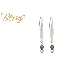 R34504 EARRINGS BLESSING BROWN SS