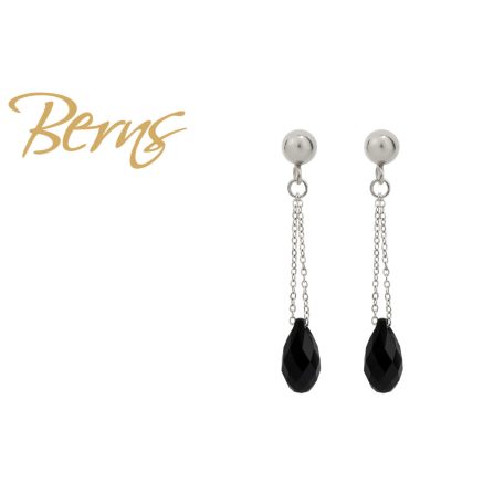 R34523 EARRINGS GLOW JET SS