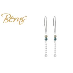 R34530 EARRINGS PEARLINA GREEN SS
