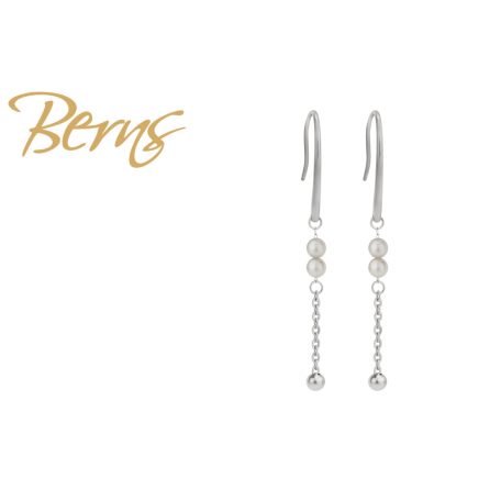 R34534 EARRINGS PEARLINA WHITE SS
