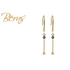 R34535 EARRINGS PEARLINA PETROL GO