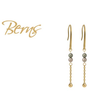 R34536 EARRINGS PEARLINA SAGE GO
