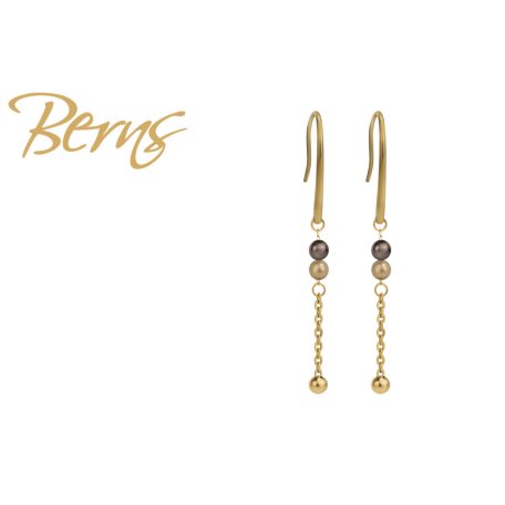 R34538 EARRINGS PEARLINA MOCCA GO